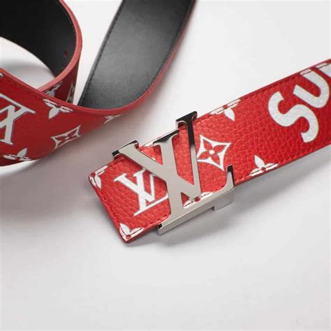 fake lv supreme belt|supreme calfskin monogram belt.